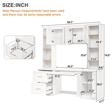 Computer Desk With Hutch, Workstation With Desk Grommet & Keyboard Tray