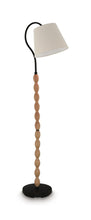 Corinwell - Wood Floor Lamp - Brown / Black