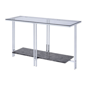 Liddell - Sofa Table - Glass & Chrome