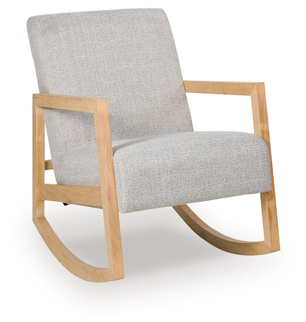 Wychworth Accent Chair Gray / Natural