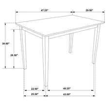 Gomez 5 Piece Rectangular Dining Table Set – Cappuccino