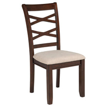 Barton 5 Piece Round Wood Dining Table Set – Dark Brown