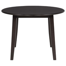 Catley 5 Piece Round Drop Leaf Dining Table Set – Dark Coffee