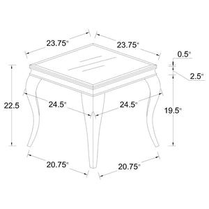 Carone - Glass Top Coffee Table Set