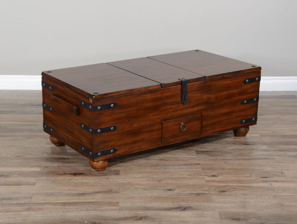 Santa Fe Trunk Coffee Table Dark Chocolate