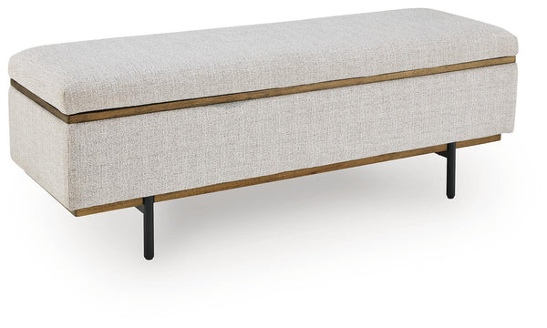 Dettaford Next-Gen Nuvella Storage Bench Stone