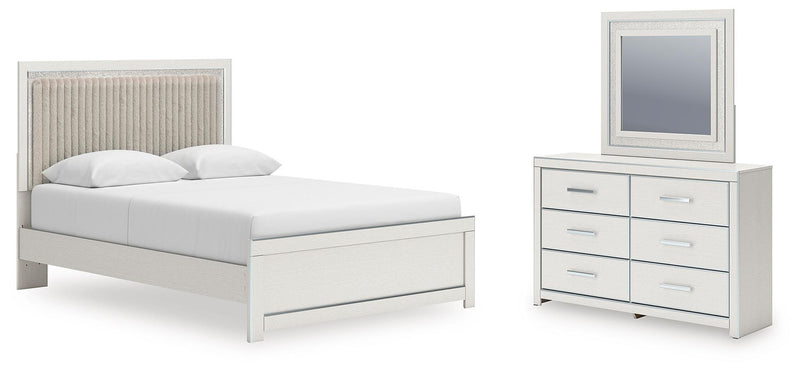 Zuraleus - Upholstered Panel Platform Bedroom Set complete set