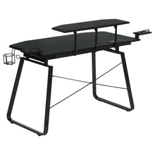 Alfie - Gaming Desk With USB Ports - Gunmetal