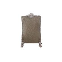 Dresden - Chair With Pillow - Synthetic Leather & Vintage Bone White