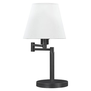 Colombe - Empire Shade Swing Arm Table Lamp - Black