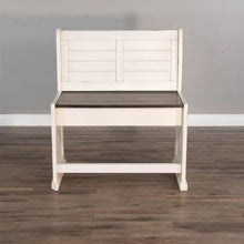 Carriage House - Counter Height Breakfast Nook Set - Cottage White / Europen Dark
