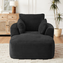 Oversized Chaise Lounge Chair Indoor - Black