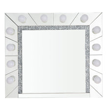 Noralie - 28" Accent Mirror - Mirrored & Faux Diamonds