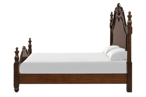 Vienna - 6/6 Eastern King 5 Piece Bedroom Set (Bed & Dresser & Mirror & 2 Nightstands) - Dark Brown