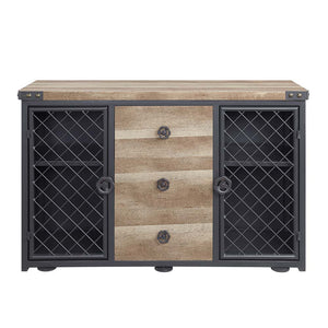 Edina - Server - Oak & Sandy Black