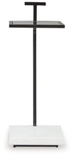 Mannill - Accent Table - Black / White