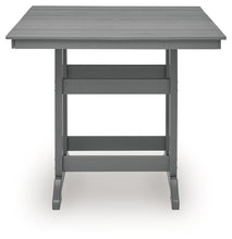 Sanctuary Beach - Square Counter Table With Umbrella Option - Dark Gray