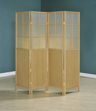 Edwards - 4-Panel Room Divider Folding Shoji Screen - Natural