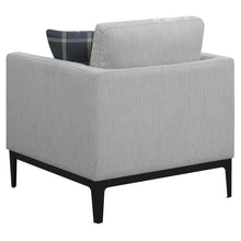 Apperson - Cushioned Back Arm Chair - Light Gray