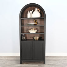 Arched Display Cabinet With Doors