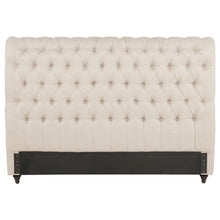 Devon - Upholstered Full Panel Headboard - Beige