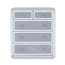 Noralie - Console Cabinet - Faux Diamonds & Mirrored