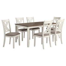 Fortress 7 Piece Rectangular Dining Set – Vintage Vanilla