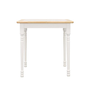 Carlene - Square Wood Tile Top Dining Table - White