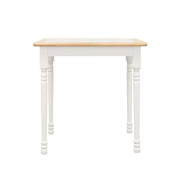Carlene - Square Wood Tile Top Dining Table - White