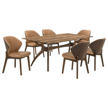 Randolph 7 Piece SmartTop™ Rectangular Dining Set Sheesham and Brown – Sheesham / Butterscotch (Model 192520-S7)