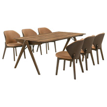 Randolph 7 Piece SmartTop™ Rectangular Dining Set Sheesham and Brown – Sheesham / Butterscotch (Model 192521-S7)