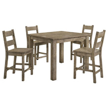 Cardova 5 Piece Counter Height Dining Table Set – Vineyard Oak