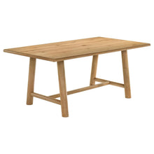Duncan 7 Piece Rectangular Wood Dining Table Set – Washed Oak