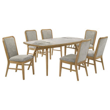Croyden 7 Piece Rectangular Dining Set – Grey / Weathered Natural