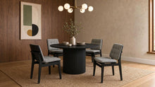 Hamlyn 5 Piece Round Dining Set – Black