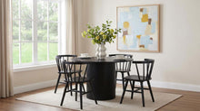 Hamlyn 5 Piece Round Dining Set – Black