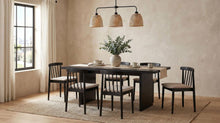Decker 7 Piece 82-inch Dining Set – Black