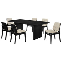 Decker 7 Piece 82-inch Dining Set – Black