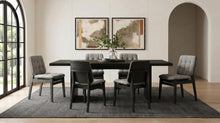 Decker 7 Piece 82-inch Dining Set – Black
