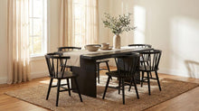 Decker 7 Piece 82-inch Dining Set – Black