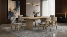 Decker 7 Piece 82-inch Dining Set – Natural Oak