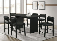 Decker 7 Piece Counter Height Set – Black