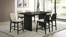 Decker 7 Piece Counter Height Set – Black