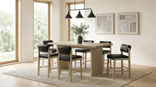 Decker 7 Piece Counter Height Set – Natural Oak