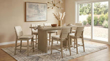 Decker 7 Piece Counter Height Set – Natural Oak