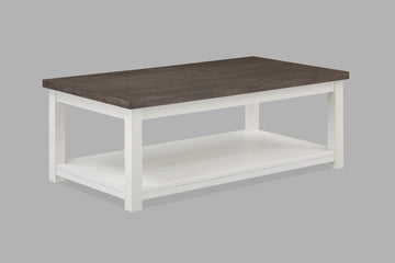 Dakota - Coffee Table With Casters - White