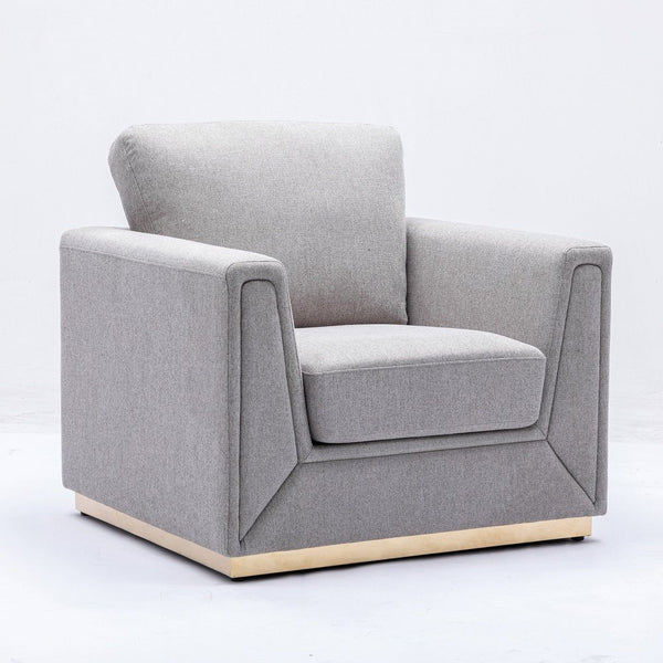 Valin Chair Gray Linen