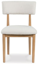 Sawdyn - White / Light Brown - Dining Upholstered Side Chair (Set of 2)