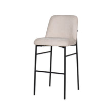 Erik - Bar Chair With Metal Frame (Set of 2) - Beige / Black