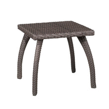 Luminant - Outdoor Side Table With Iron Frame - Brown